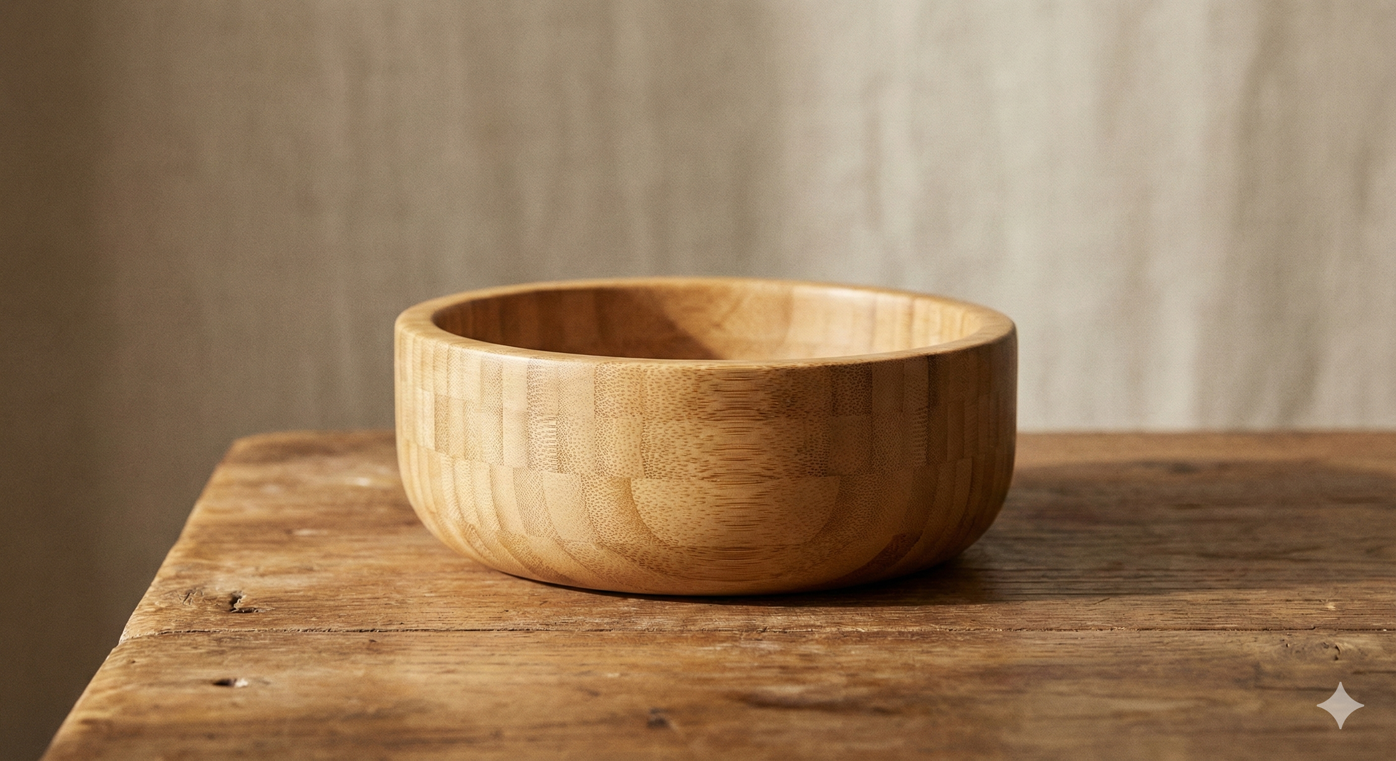 Natural bamboo pet bowl