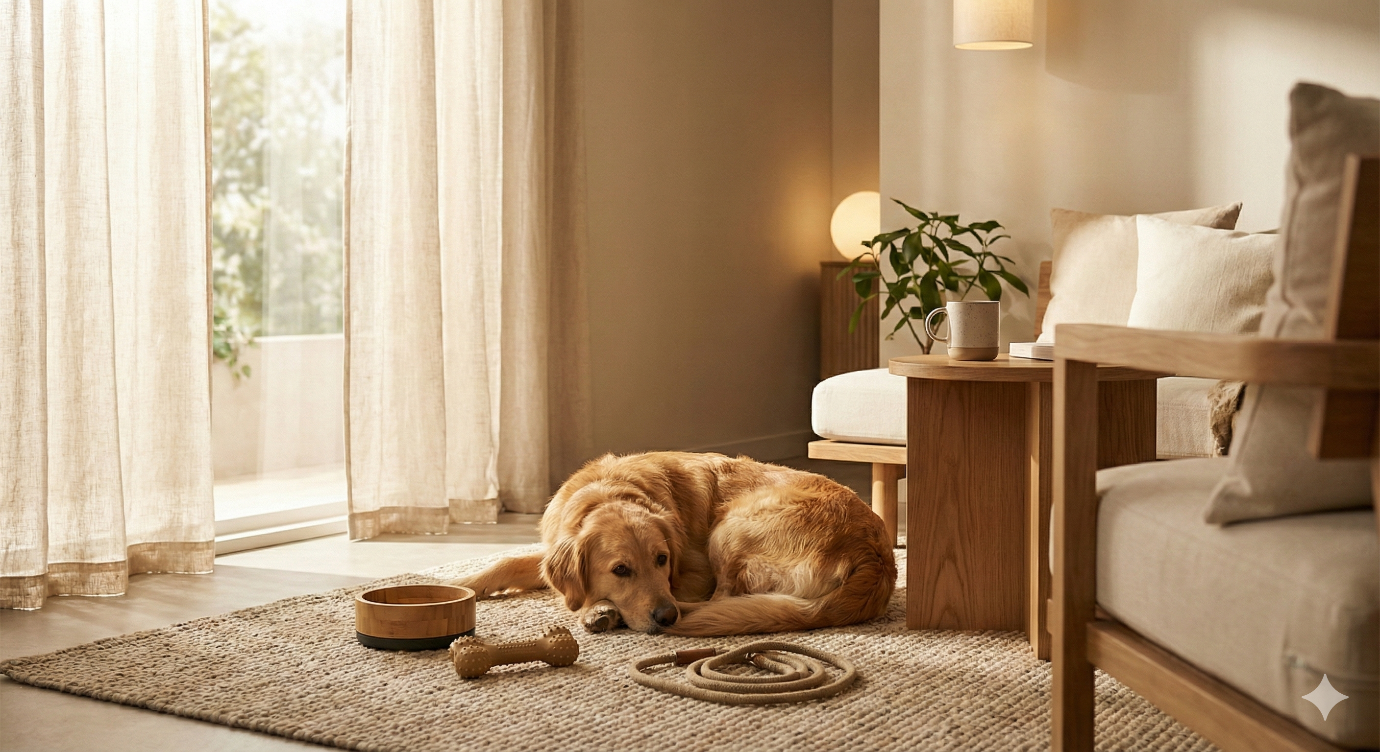 Happy dog in natural environment